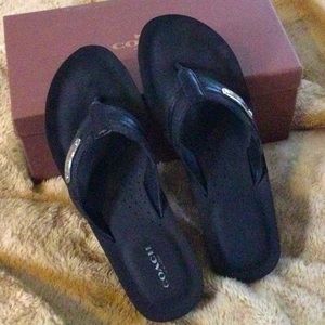 Gently worn Coach platform sandals